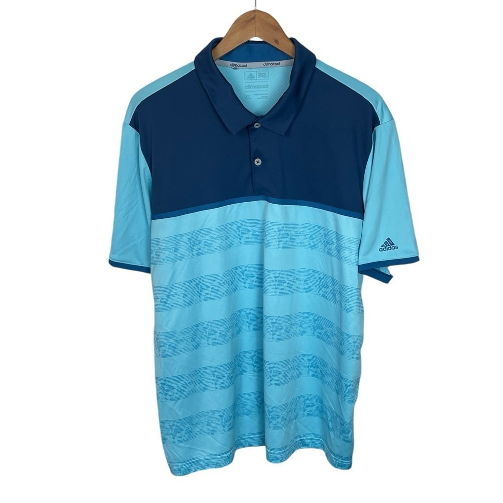 PO143 Men’s Adidas Clima Cool Athletic Performance Polo Golf Shirt XL